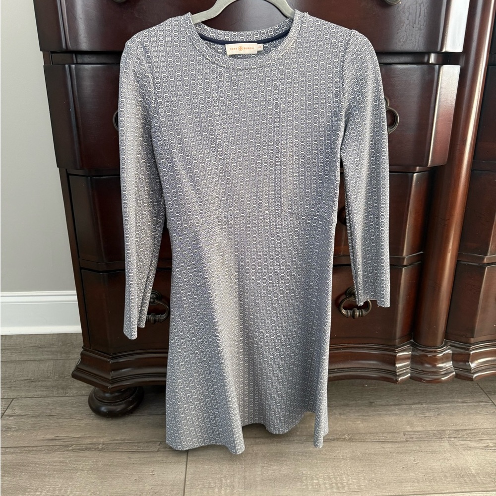 Tory Burch Corinne Dress chainlink pattern